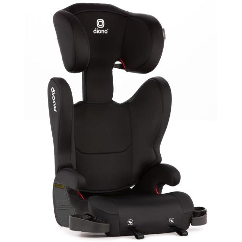Diono Cambria LE, 2-in-1 Belt Positioning Booster Seat,Backless and High-Back Booster seat for Children from 40—120 lb,17 Wide,6 Headrest Positions,Lightweight with Latch,Black