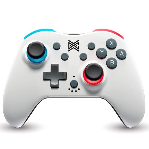 MGC Switchplate Wireless Controller for Switch/OLED/Lite, Gyro Control, Programmable Back Buttons, Adjustable Strength Rumble, 2 Magnetic Faceplates, Screwless Housing, Compact Design