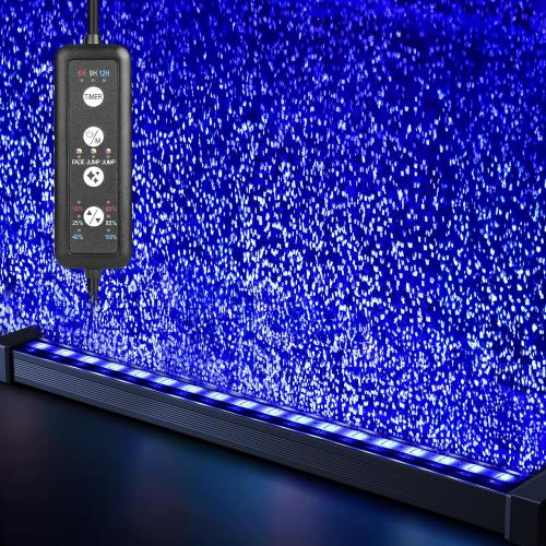 fishkeeper Submersible Fish Tank Light with Air Bubble Hole, for 29  Tank