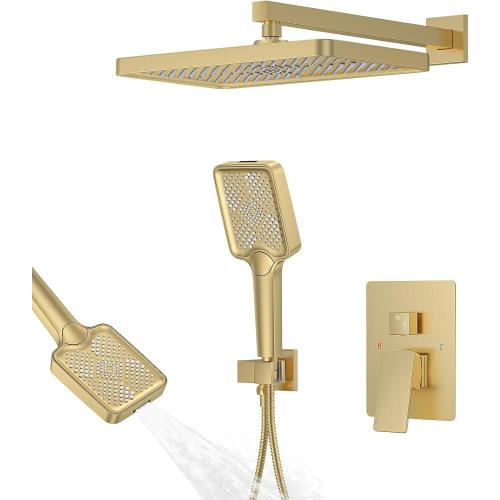 13 Rainfall Shower System with 3-Setting Handheld & Valve